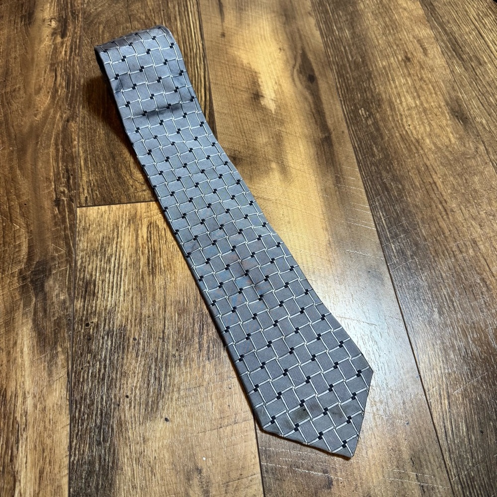 Tommy Hilfiger Blue And Yellow Two Toned Tie